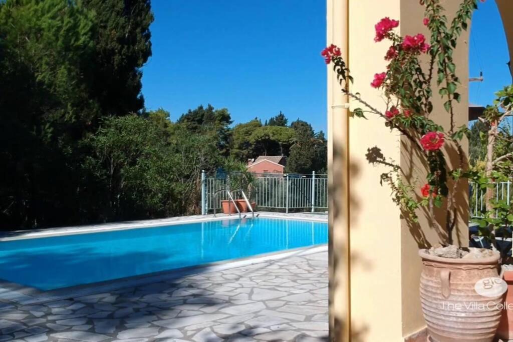 Gastouri Villa Pascalia With Heated Pool In October And Views Ahílio Kültér fotó