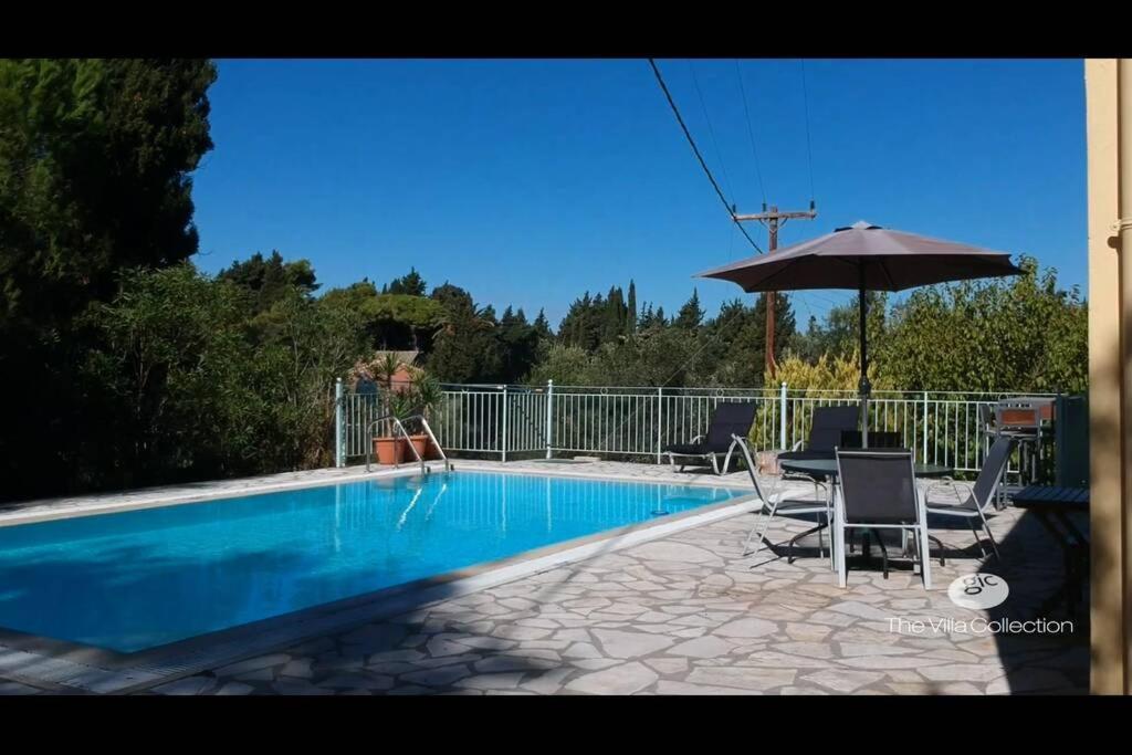 Gastouri Villa Pascalia With Heated Pool In October And Views Ahílio Kültér fotó